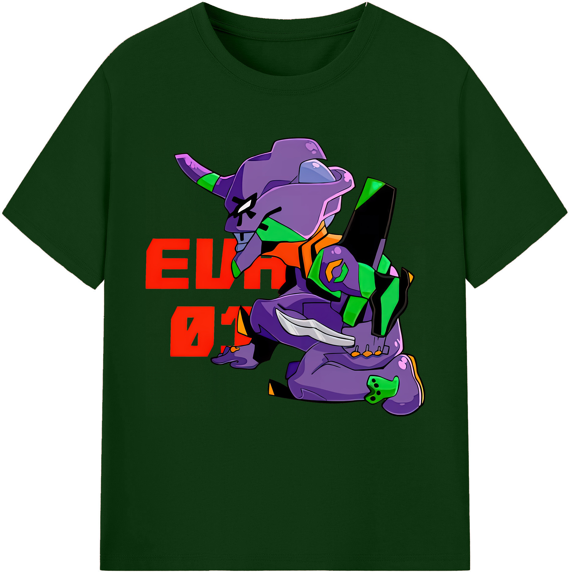 （画像用） EVA 新世紀エヴァンゲリオン 綿100％半袖Tシャツ（フロントプリント）